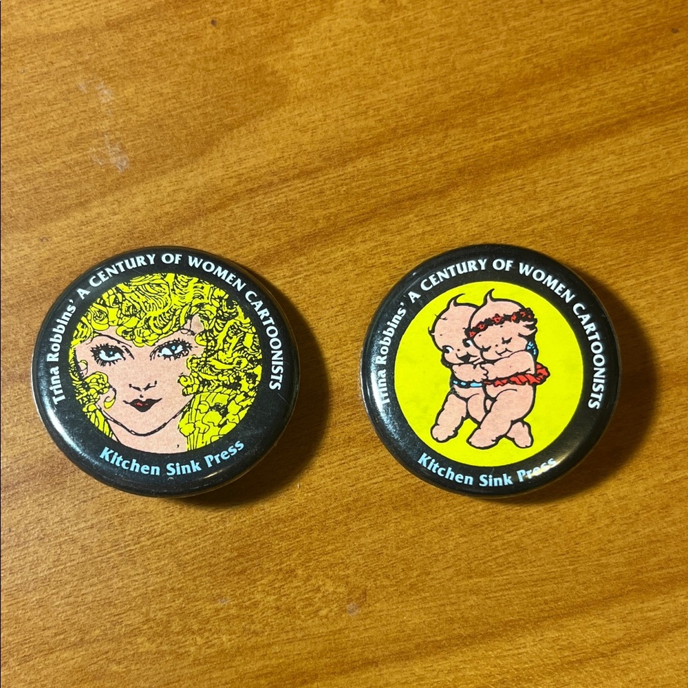 Trina Robbin’s’ - A century of women cartoonists Button Set